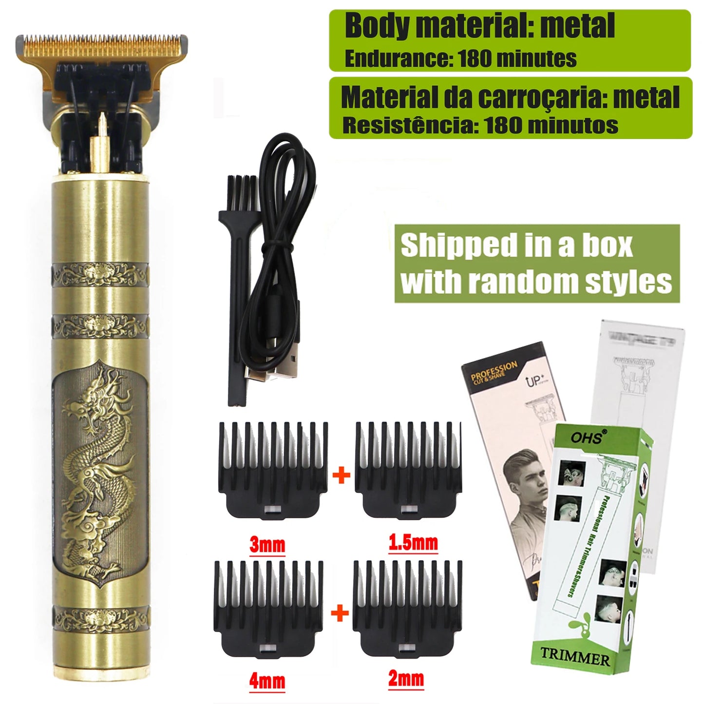Tondeuse cheveux/Barbes T9 Hair Clipper Repair Beard Shaving Body Hair Trimmer Clippers Electric Machine Men Haircut Machine 0mm Barber Shaver