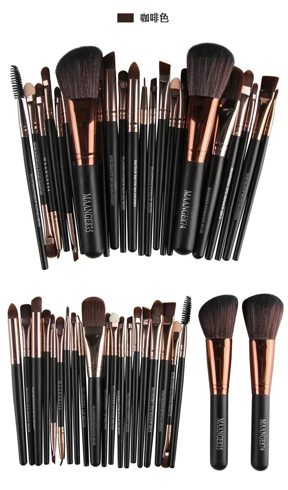 Pinceaux de maquillage 3/13/22pcs Professional Makeup Brushes Tools Set Make Up Brush Tools Kits for Eyeshadow Eyeliner Cosmetics Brushes Maquiagem